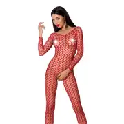 Комбинезон сетка красный