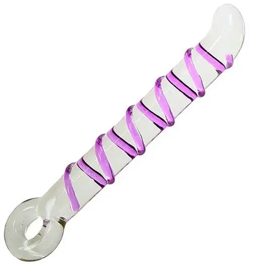 Стимулятор стеклянный GLASS WORXX CRYSTAL PACIFIER PURPLE photo 1