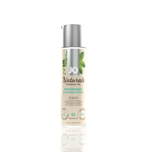 Массажное масло System JO - Naturals Massage Oil - Peppermint & Eucalyptus (120 мл) photo 1