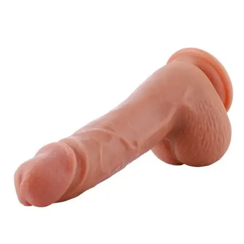 Ультрареалистичный фаллоимитатор для секс-машин Hismith 8.3″ 2-layers Silicone Flesh Dildo, двухслой photo 1