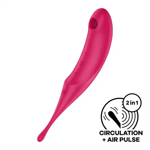 Вибратор для клитора с вакуумной стимуляцией Satisfyer Twirling Pro Red photo 1