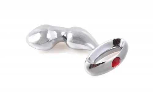 Стальная Анальная Пробка с Изгибом photo 1