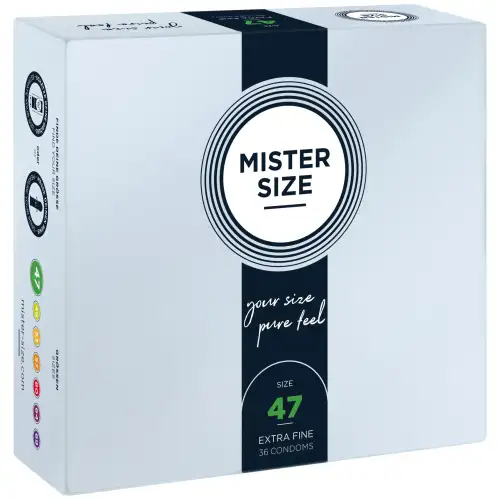 Презервативы Mister Size - pure feel - 47 (36 condoms), толщина 0,05 мм photo 1