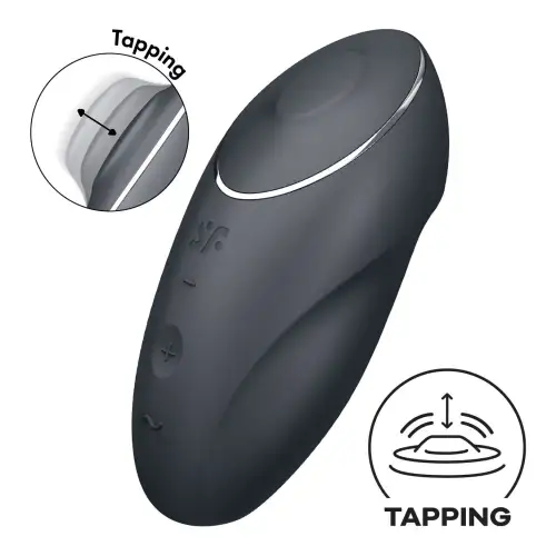 Вибратор Satisfyer Tap & Climax 1 Grey photo 1