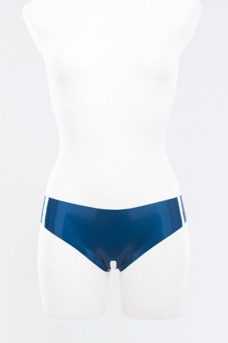 Трусики-шортики из латекса с вырезом Latex Open Crotch Panties photo 1