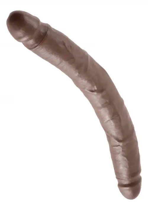 Двойной фаллоимитатор King Cock 12 Slim Double Dildo, 30х3,3 см photo 1