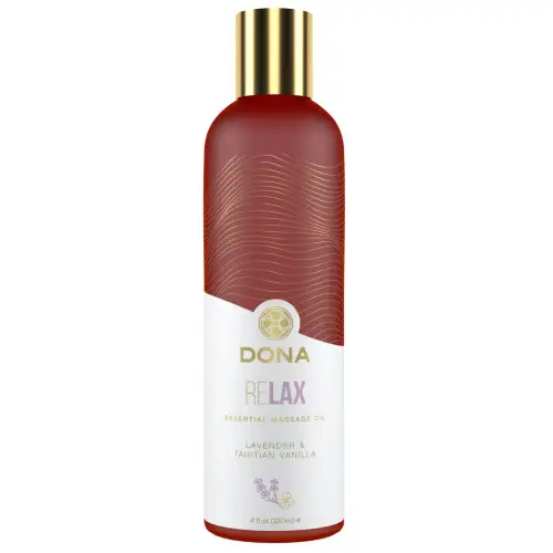 Массажное масло DONA Relax - Lavender & Tahitian Vanilla Essential Massage Oil (120 мл photo 1