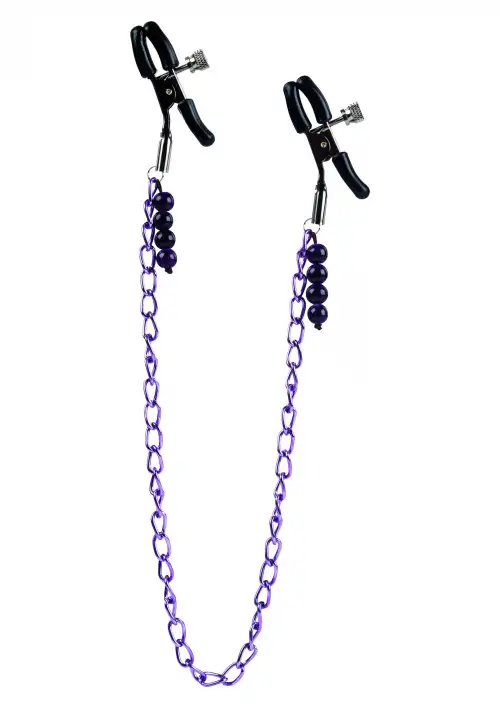 CalExotics Purple Chain Nipple Clamps зажимы для сосков photo 1