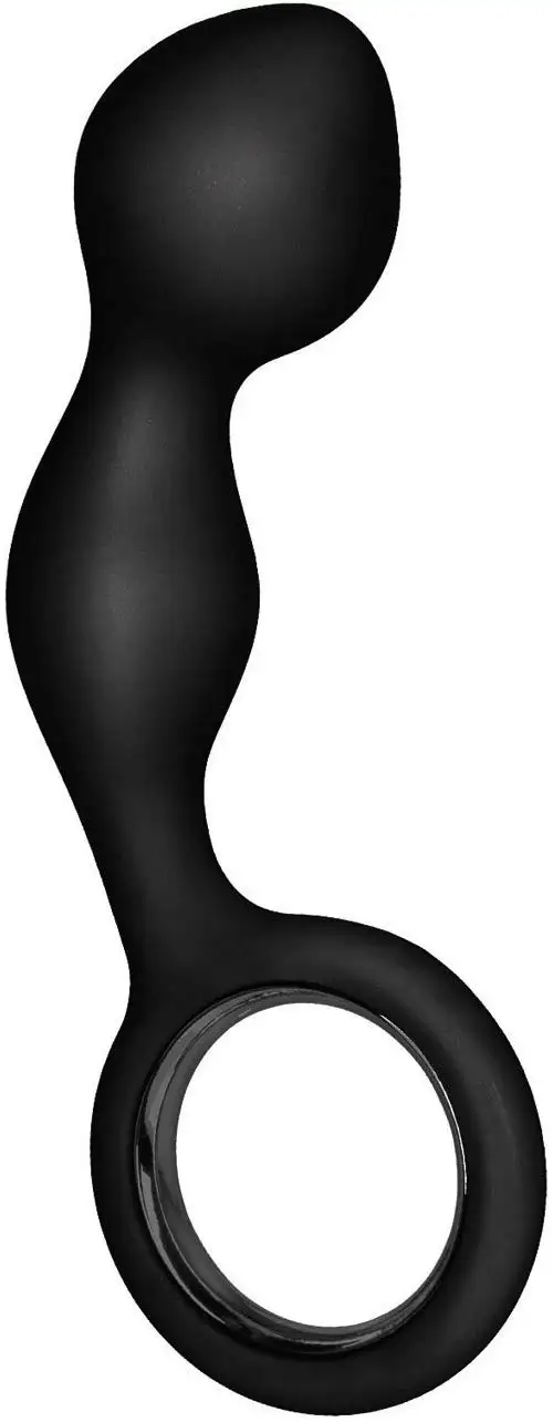 Массажер простаты Booty Exciter Pink, 10х3 см, черный photo 1