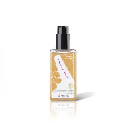 Токопроводяший лубрикант с частицами золота Mystim The Goldfather (250 мл) photo 1
