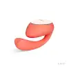 Смарт-вибратор LELO Ida Wave Coral Red, вагинально-клиторальный, технология WaveMotion, 2 мотора photo 2