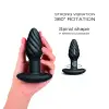 Анальная пробка с вибрацией и жемчужным массажем Dorcel Spin Plug, макс. диам. 3,8 см, пульт ДУ photo 2
