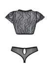Комплект Passion LEAFA BIKINI black S/M - ECO Passion photo 4