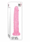 Розовый фаллоимитатор для анального секса Pink Jelly Slim Dildo, 14 см  photo 2