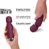 Минивибромассажер Dorcel Wand Mini Wanderful Plum photo 3