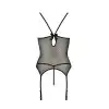 Корсет с пажами MELANIA CORSET black XXL/XXXL - Passion, трусики, полупрозрачный photo 4