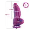Фаллоимитатор для секс-машин Hismith 9.45" Silicone Fantasy Series Dildo, система крепления KlicLok photo 3