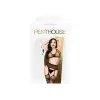 Комплект Penthouse Smoking Gun XL Black, топ-бюстье, колготки с доступом, имитация пояса для чулок photo 3