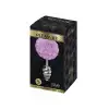 Металлическая анальная пробка Кроличий хвостик Alive Fluffy Twist Plug S Purple, диаметр 2,9 см photo 3