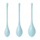 Набор йони бусин Satisfyer Yoni Power 2 Light Blue, диаметр 2-2,5-3см, вес 22-44-73гр photo 2