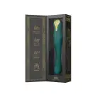 Смартвибратор-пульсатор Zalo — King Turquoise Green, кристалл Swarovski photo 3