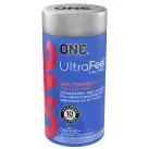 Презервативы ONE Ultra Feel, ультратонкие, c дополнительной смазкой, 10 шт, подарочная упаковка-тубу photo 1