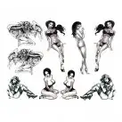 Эротический набор временных тату Naughty Pin-Up photo 4