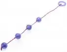Анальные шарики CRYSTALLINE BEADS PURPLE MEDIUM photo 1