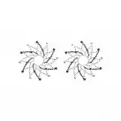 Наклейки на грудь - пэстисы EROTIC FANTASY CRYSTAL FLOWER photo 1