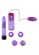Секс-набор CLEAR VIBRATOR KIT PURPLE photo 1