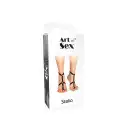 Чокер на 2 ножки Art of Sex - Stelia, цвет Красный photo 2