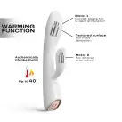 Вибратор-кролик с подогревом Dorcel FLEXI RABBIT WHITE, гибкий ствол photo 2