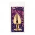 Анальная пробка,Gold Heart Amethyst, L photo 2