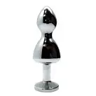 Металлическая анальная пробка Wooomy Lollypop Double Ball Metal Plug L диаметр 3,5 см, длина 10,5 см photo 2