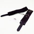 Мягкие наручнике на цепочке, эко-кожа photo 5