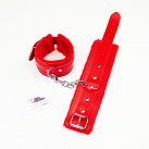 Мягкие наручнике на цепочке, эко-кожа photo 16