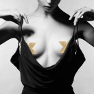 Украшение на соски Bijoux Indiscrets - Flash Cross Gold photo 2