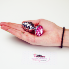 Ребристая анальная пробка, металл – 7смХ2.7см (1 шт.) photo 10