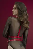 Портупея Feral Feelings - Harness Top красная photo 3